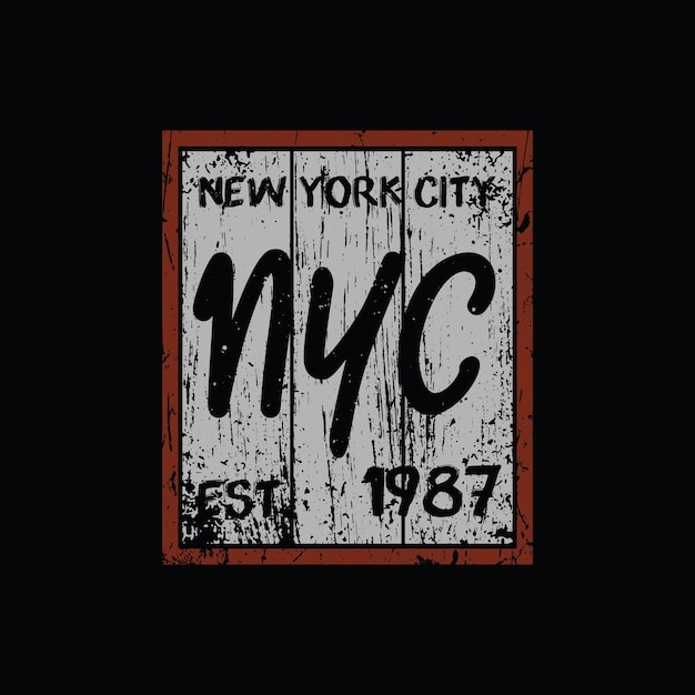 Nyc graphic tshirt and apparel design