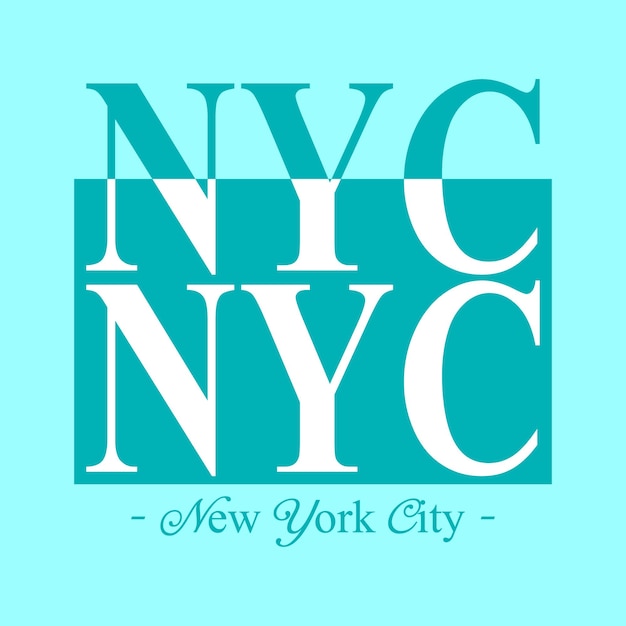 Vector nyc new york city print for tshirt