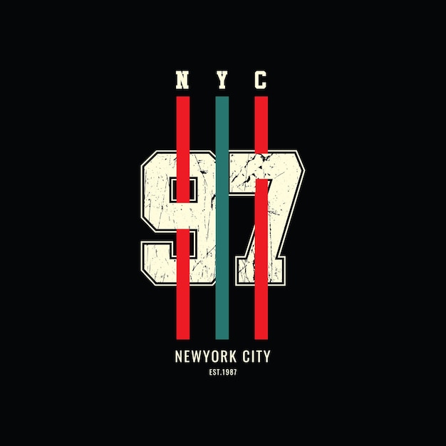 Vector nyc tshirt en kledingontwerp