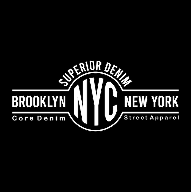 nyc typografie ontwerp vector voor print t-shirt