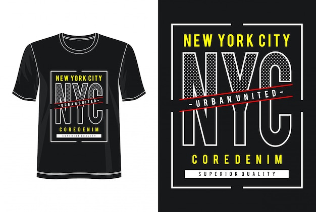 Premium Vector | New york city typography design t-shirt