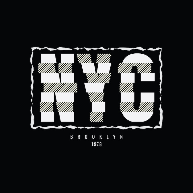 NYC typography vector  illustration  t shirt design