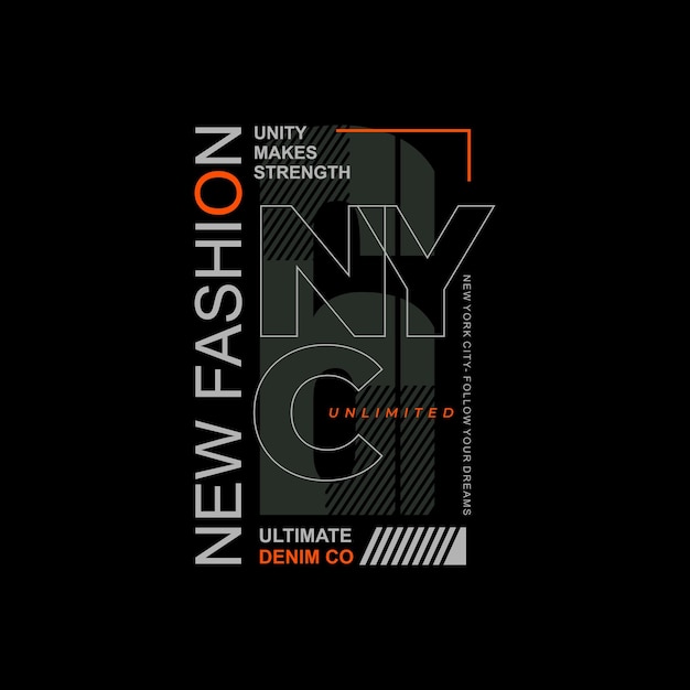 nycnew mode ontwerp vectorillustratie