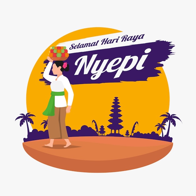 Nyepi dag groet logo