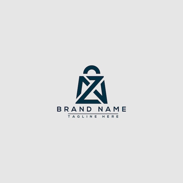 NZ Logo Design Template Vector Graphic Branding Element.