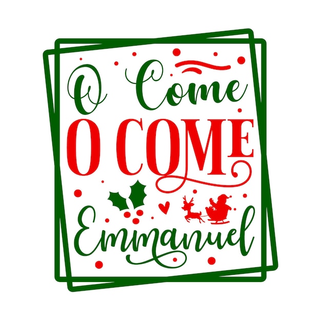 Vettore o come o come emmanuel lettering premium vector design