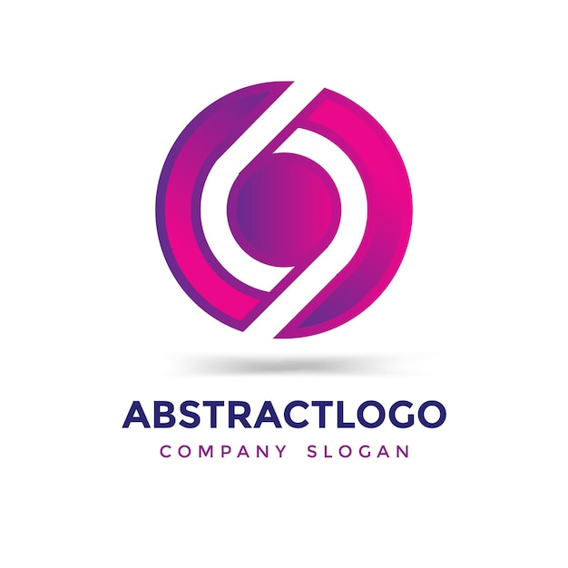 O lettera creative logo design vector con forme colorate vibranti numero 0 logo moderno icona unica