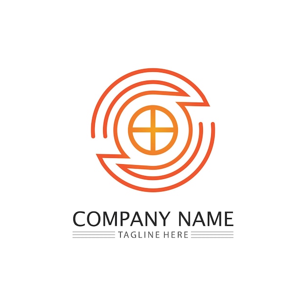 O ring logo business e cerchio logo design vector