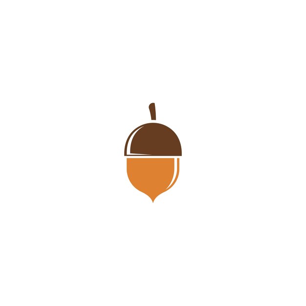 oak acorn vector illustration design template