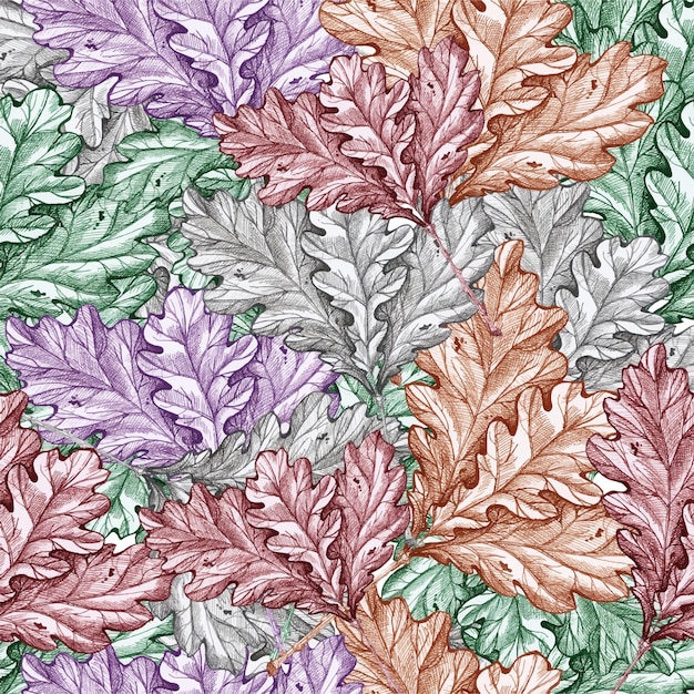 Oak leaves pattern