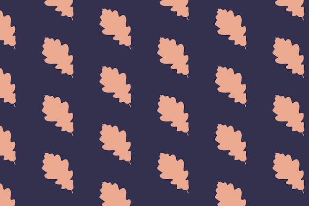 Oak leaves seamless pattern.