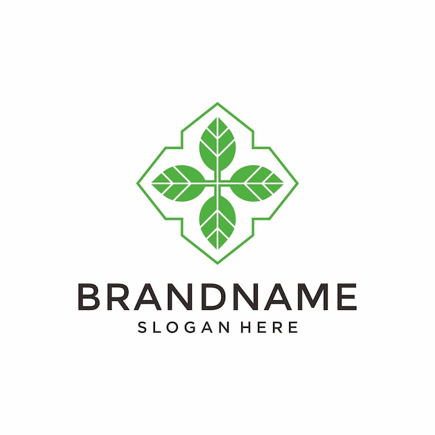 Oak nature leaf logo vector