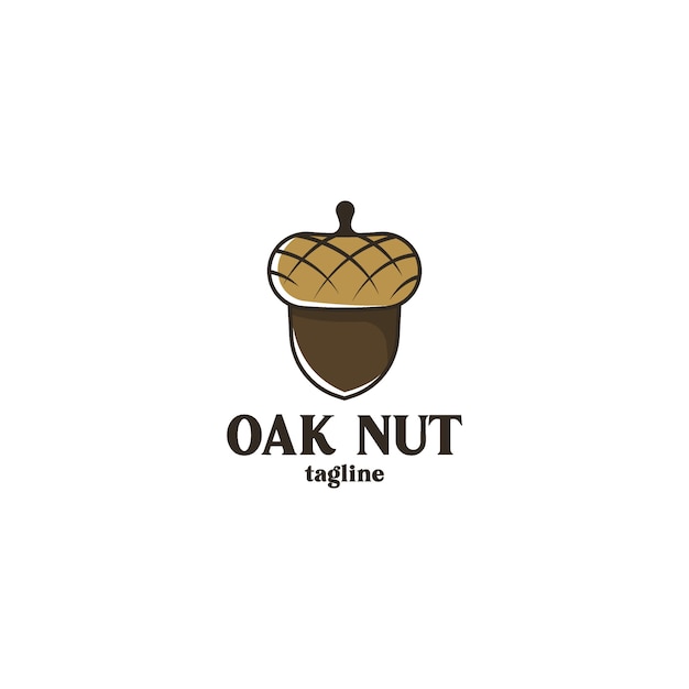 Oak nut logo concept