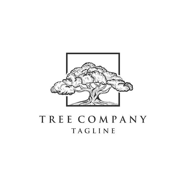 Oak Tree Concept Logo Template