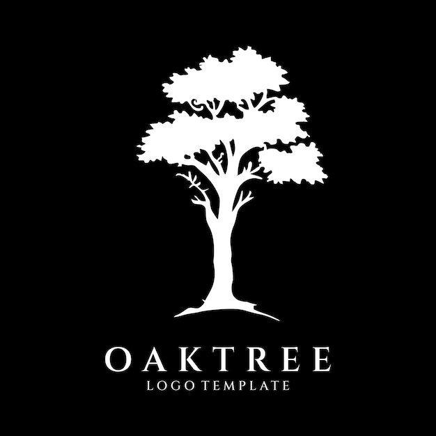 Oak Tree logo design vector illustration