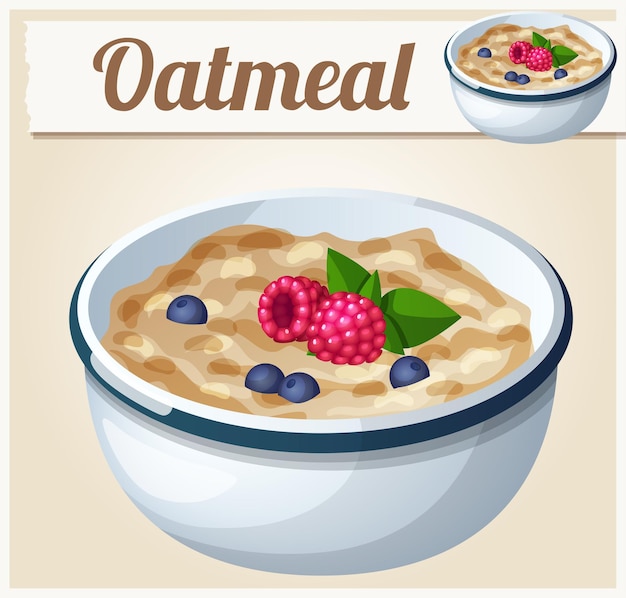 Oatmeal cartoon