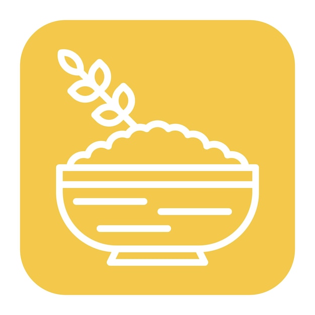 Oatmeal icon vector image can be used for brunch