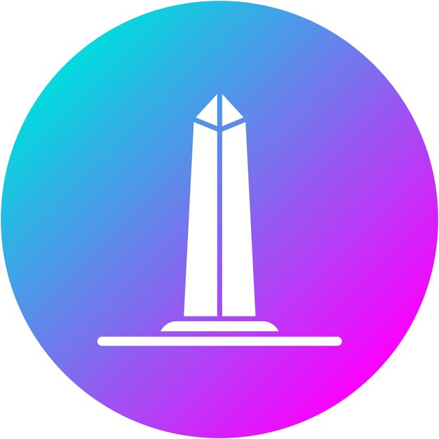 Obelisk Of Buenos Aires vector icon Can be used for Landmarks iconset