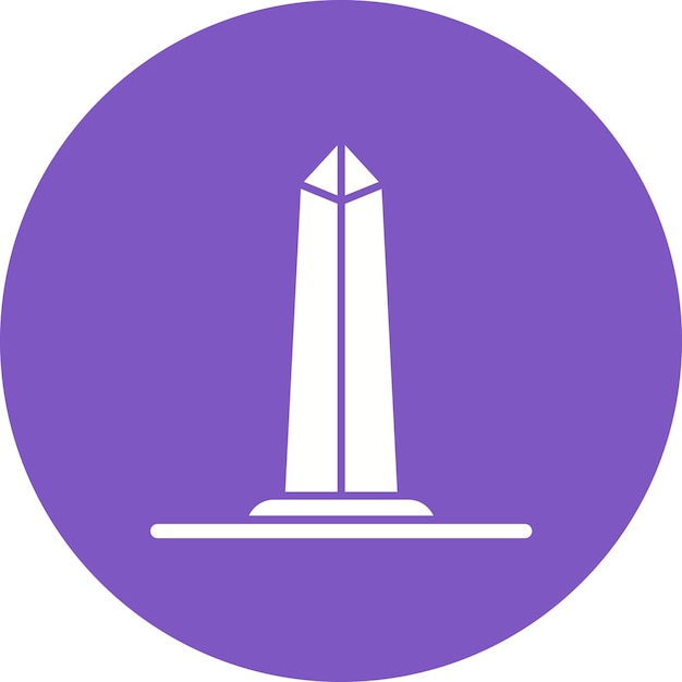 Obelisk Of Buenos Aires Vector Illustration Style
