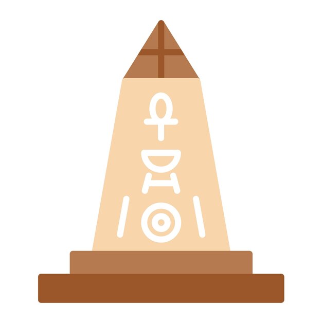 Obelisk Vector Illustration Style