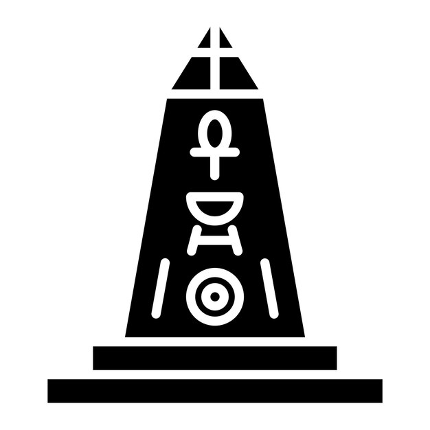 Obelisk Vector Illustration Style