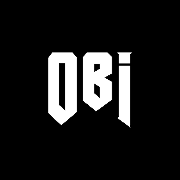 OBI letter logo ontwerp voor technologiebedrijf OBI logo ontwerp zwarte en witte kleurencombinatie OBI logo OBI vector OBI ontwerp OBI icoon OBI alfabet OBI typografie logo ontwerp