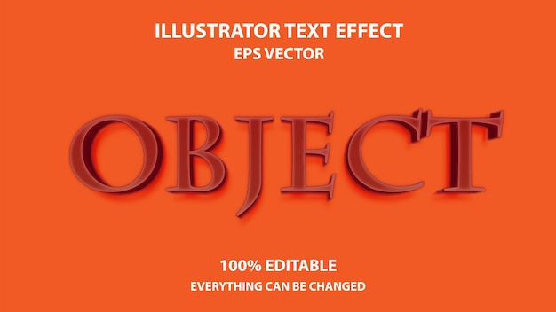 OBJECT BEWERKBAAR TEKST EFFECT