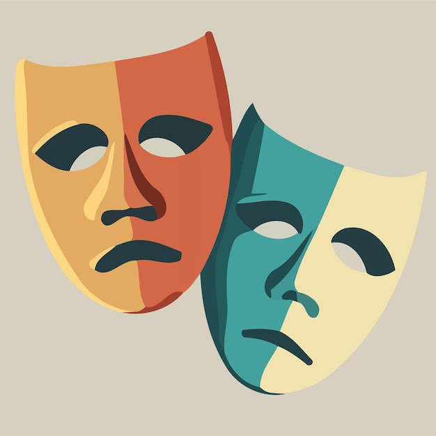 Object dramatic theater masks