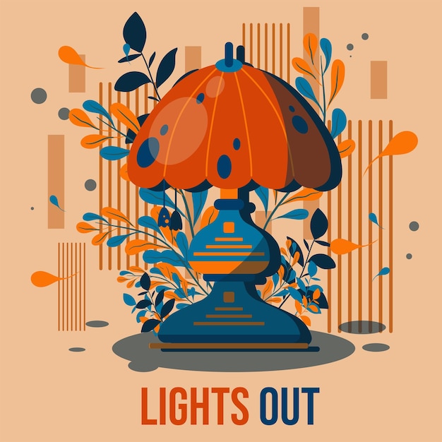 Object illustration lights out