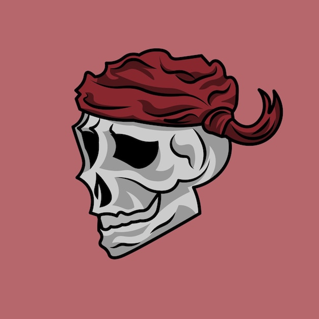 An Object Vector of Pirate Skull