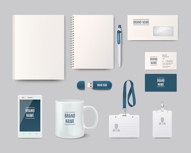 Vector objects for corporate identity