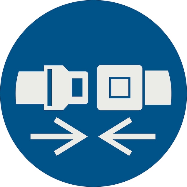 PICTOGRAPH: 安全ベルトを着用する ISO 7010 M020 規格