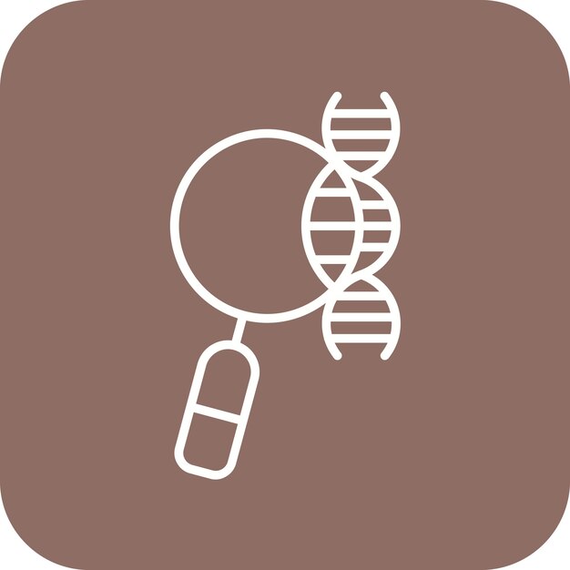 Икона векторного изображения наблюдения может быть использована для биоинженерии
