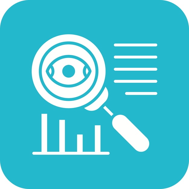 Observation icon vector image Can be used for Data Analytics