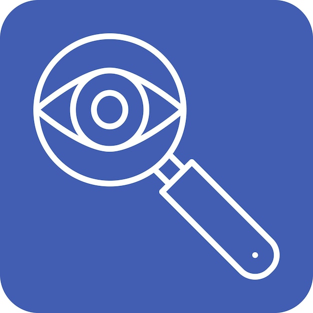 Observation vector icon Can be used for Life Skills iconset