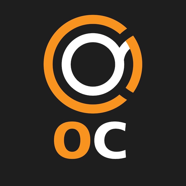 Вектор Тип дизайна логотипа oc 3