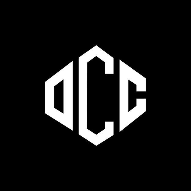 ベクトル occのロゴデザインは occのポリゴンとキューブの形状で構成されています occは六角形のベクトルロゴです occ のモノグラフは黒と白の色で occ ビジネスロゴと不動産のロゴを構成しています