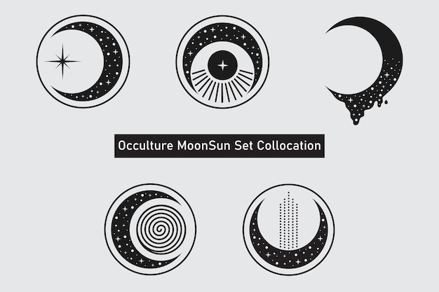 Occulture moon sun set