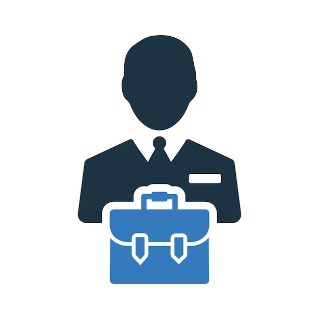 Occupation business portfolio icon Simple editable vector design isolated on a white background