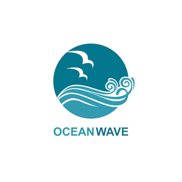 Oceaan pictogram ontwerp