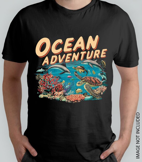 Ocean Adventure T-shirt ontwerp Vector Zomer t-shirt ontwerp