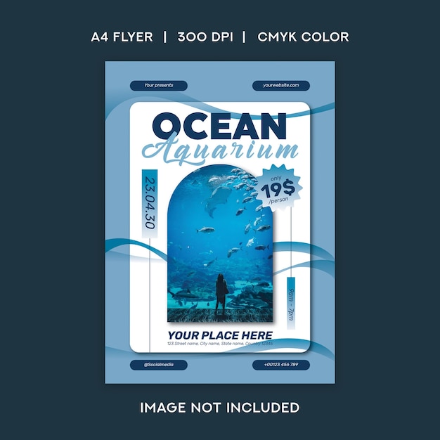 ocean aquarium flyer
