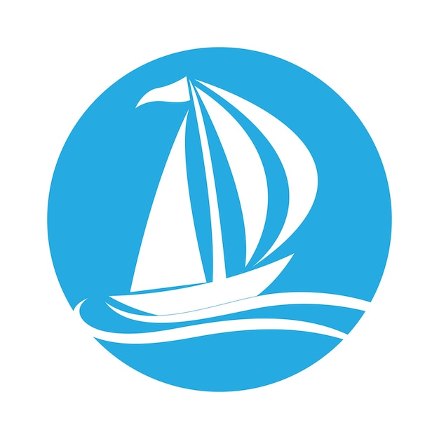 オーシャン クルーズ リニア船のシルエット シンプルなリニア ロゴベクトル
