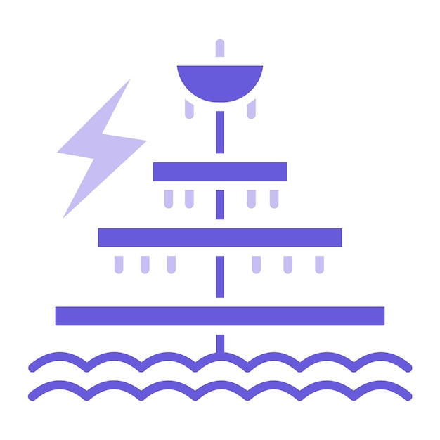 ocean energy vector illustration