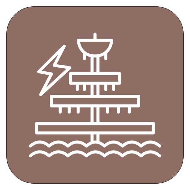 ocean energy vector illustration