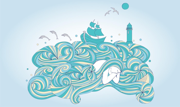 Vector ocean goodess
