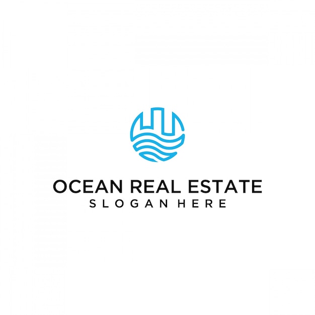 Vector ocean real estate