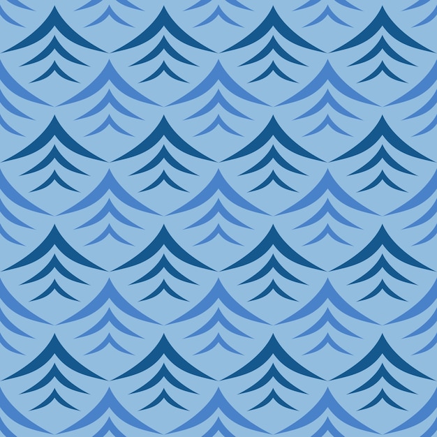 Ocean sea wave seamless pattern