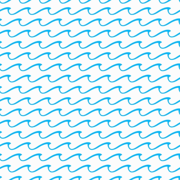 Ocean and sea waves seamless pattern background