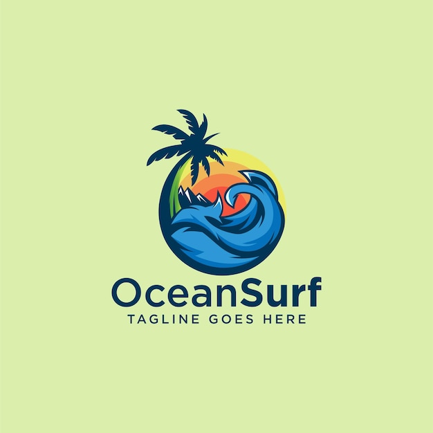 Ocean surf-logo